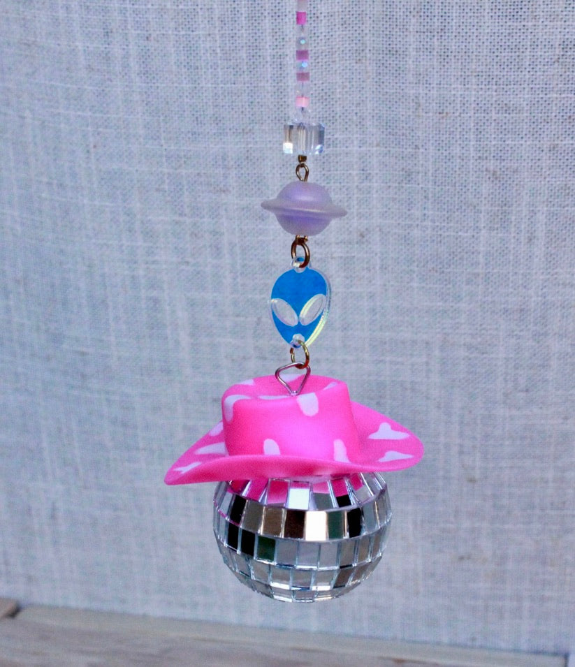 Galactic Disco Cowboy Sun Catcher