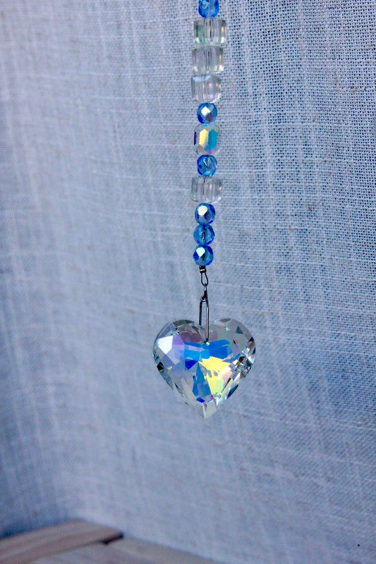 Crystal Heart Sun Catcher