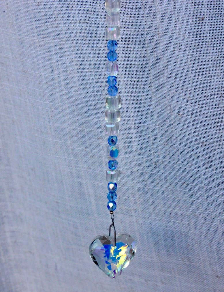 Crystal Heart Sun Catcher