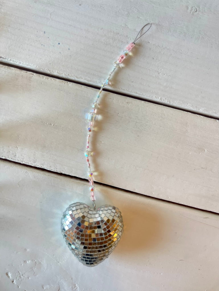 Disco Heart Sun Catcher