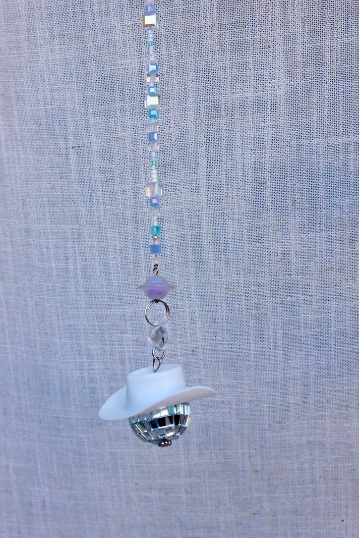 Galactic Disco Cowboy Sun Catcher