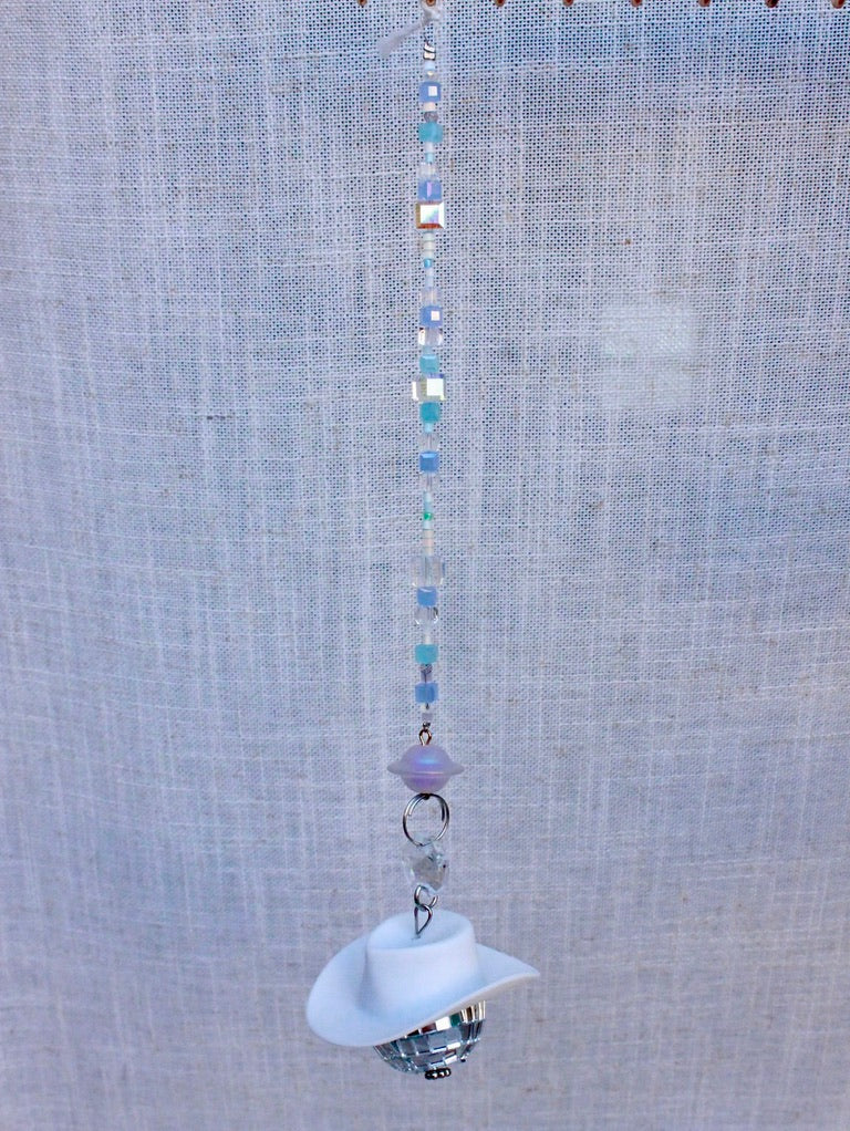 Galactic Disco Cowboy Sun Catcher