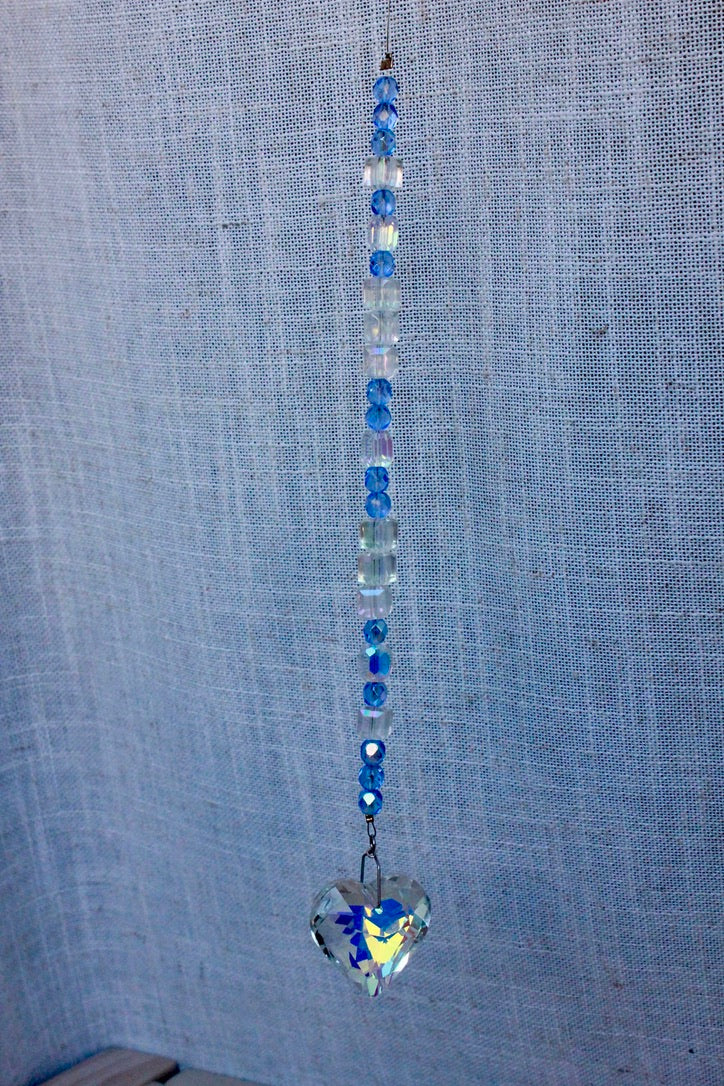 Crystal Heart Sun Catcher