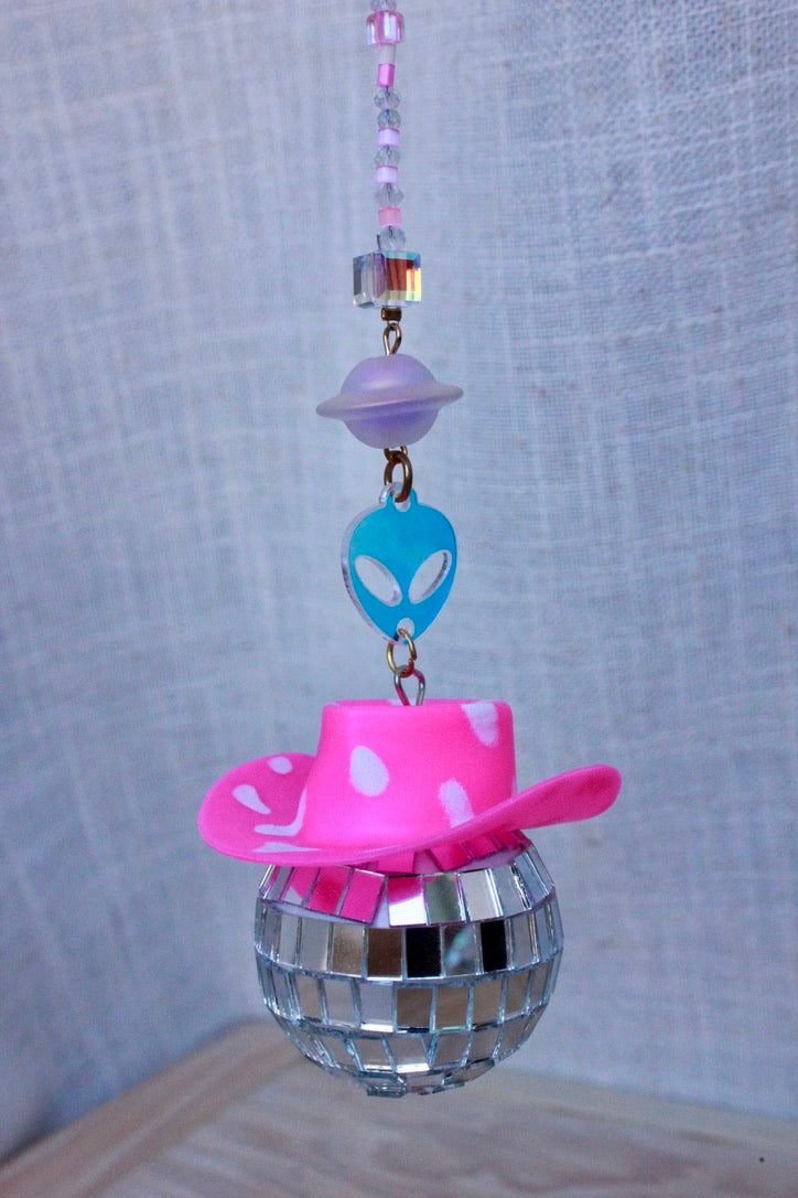 Galactic Disco Cowboy Sun Catcher