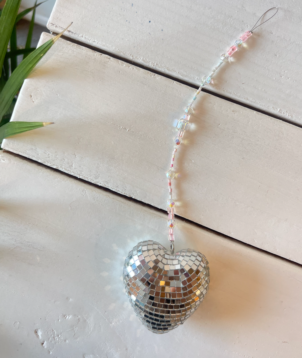 Disco Heart Sun Catcher